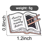 Escaping Reality Book Brooch Enamel Pin