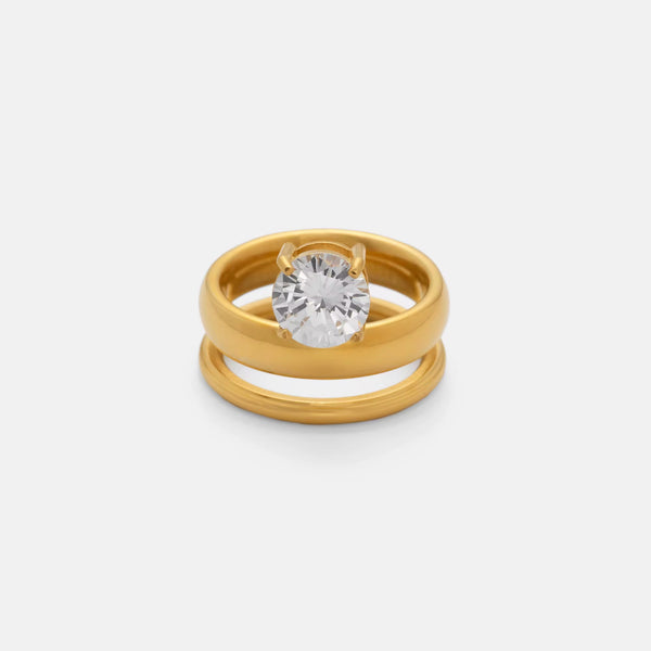 18k Gold Plated Amelia Ring