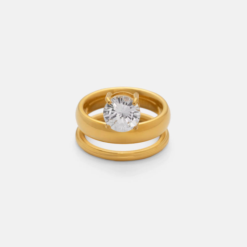 18k Gold Plated Amelia Ring