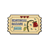Emotional Damage Book Club Brooch Enamel Pin