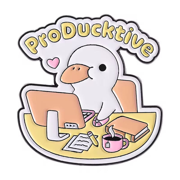 Producktive Brooch Enamel Pin