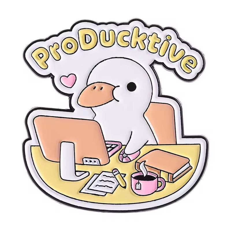 Producktive Brooch Enamel Pin