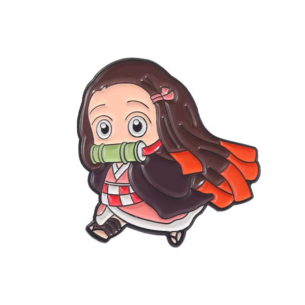 Nezuko Kamado Demon Slayer Anime Brooch Enamel Pin