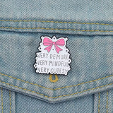 Demure Mindful Cutesy Brooch Enamel Pin