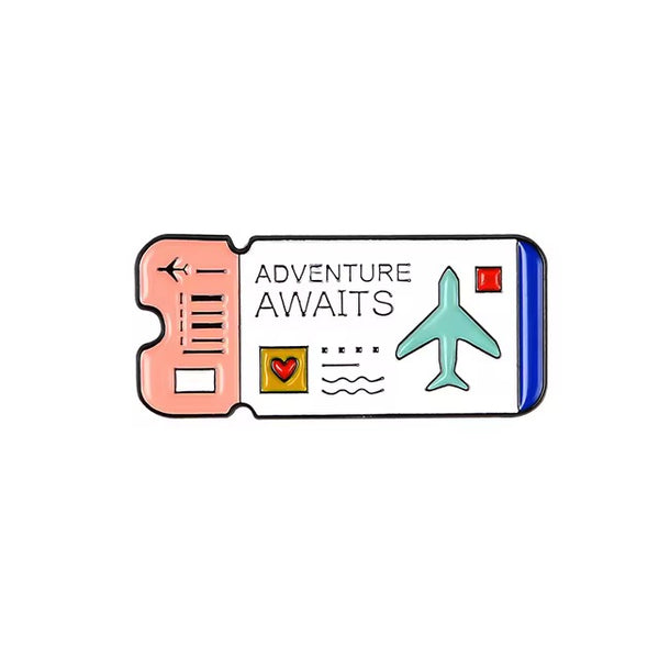 Adventure Awaits Brooch Enamel Pin