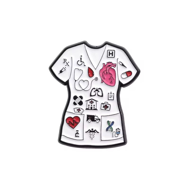 Nurse Uniform Medical Brooch Enamel Pin