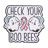 Check Your BooBees Brooch Enamel Pin