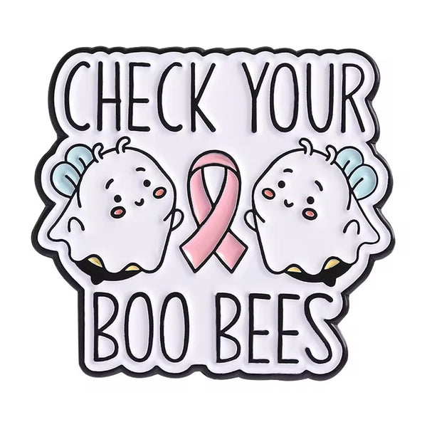 Check Your BooBees Brooch Enamel Pin