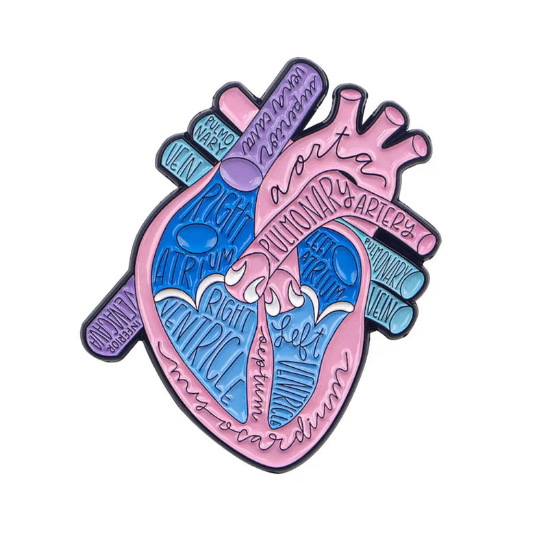 Heart Medical Brooch Enamel Pin