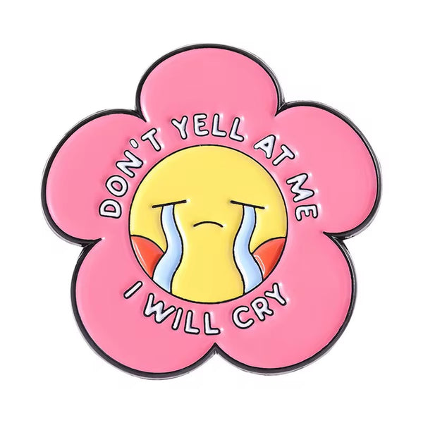 Crying Duck Brooch Enamel Pin