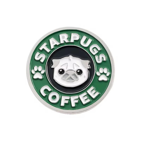 Starpugs Coffee Brooch Enamel Pin