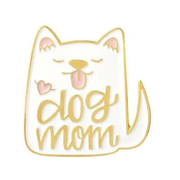 Dog Mom Brooch Enamel Pin