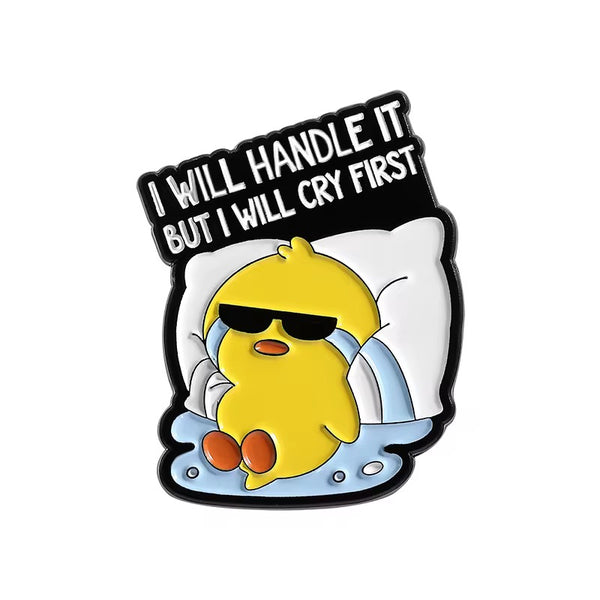 Responsible Duck Brooch Enamel Pin