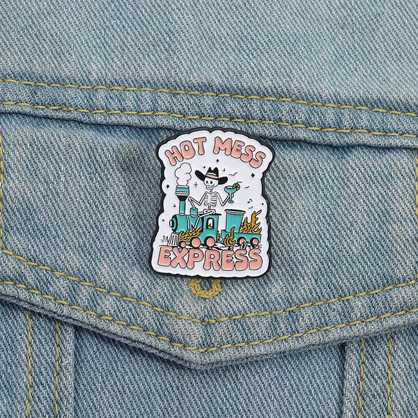 Hot Mess Express Brooch Enamel Pin