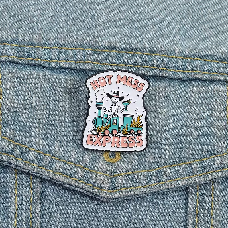 Hot Mess Express Brooch Enamel Pin
