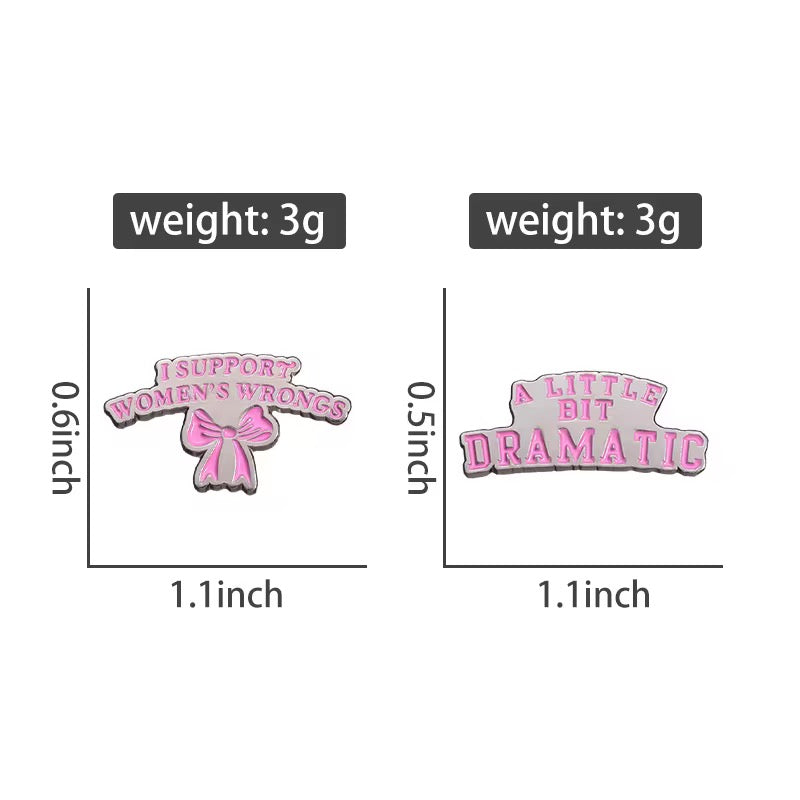 Support Women’s Wrongs Brooch Enamel Pin