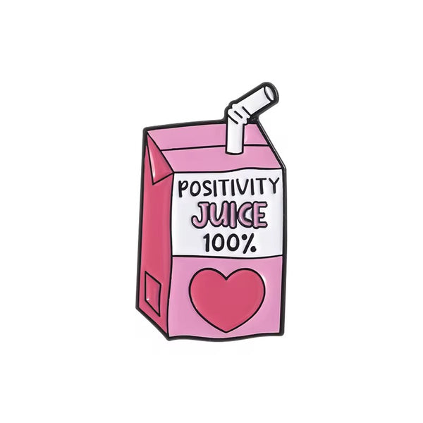 Positivity Juice Brooch Enamel Pin