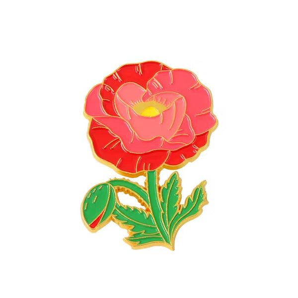 Rose Brooch Enamel Pin