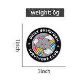 Shitstorm Survivors Club Brooch Enamel Pin