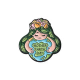 Mother Earth Day Brooch Enamel Pin