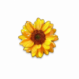 Sunflower Metal Enamel Sticker