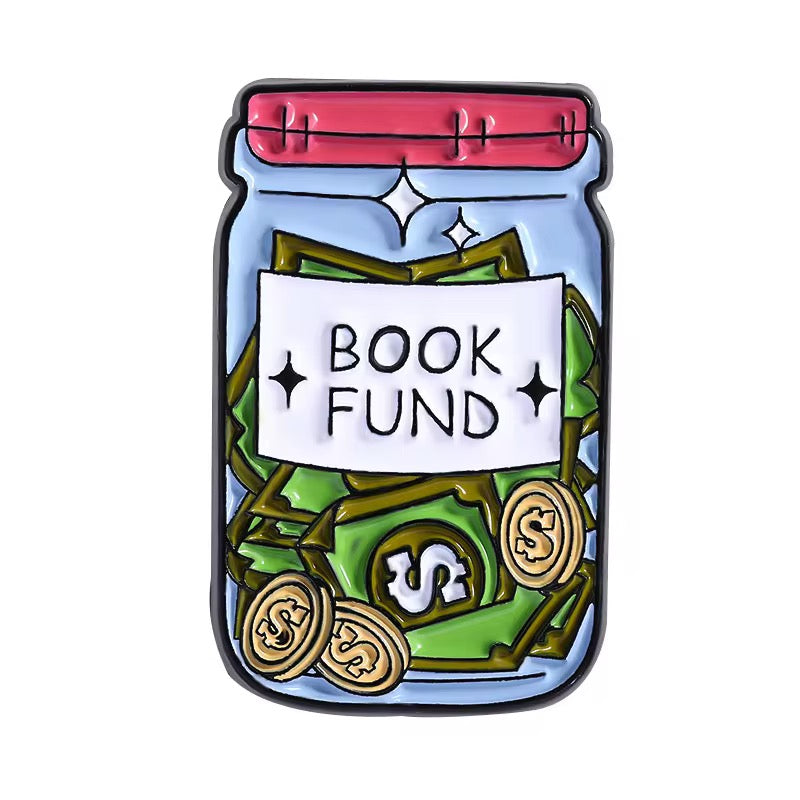 Book Fund Brooch Enamel Pin