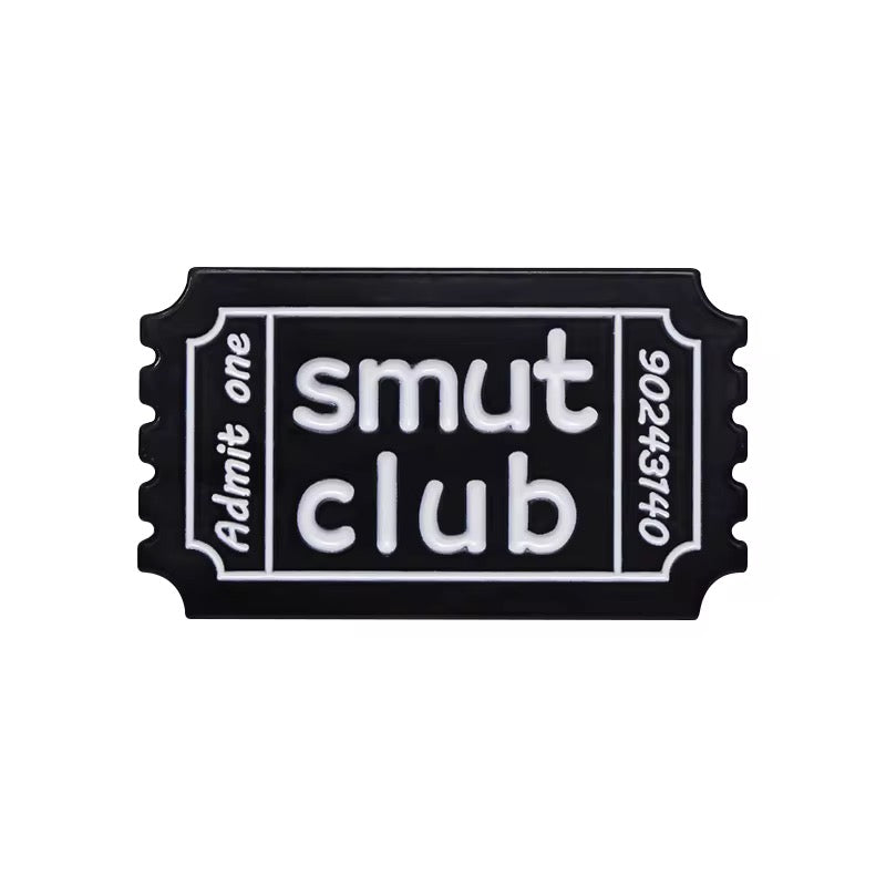 Smut Book Club Brooch Enamel Pin