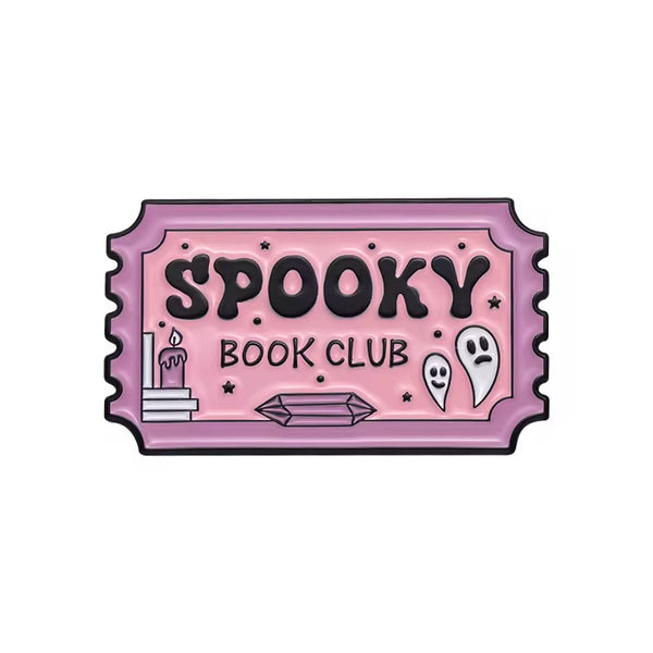 Spooky Book Club Brooch Enamel Pin