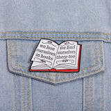 Found In Pages Book Brooch Enamel Pin