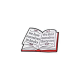 Found In Pages Book Brooch Enamel Pin