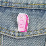 Pink Casket Brooch Enamel Pin