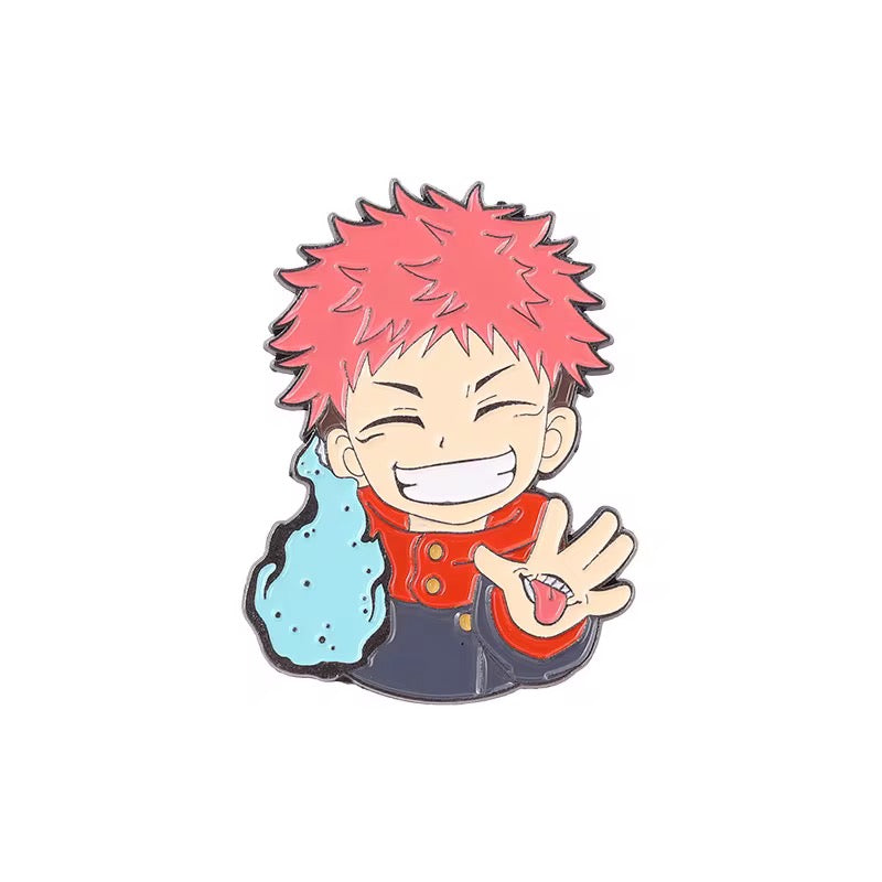 Yuji Itadori Jujutsu Kaisen Anime Brooch Enamel Pin