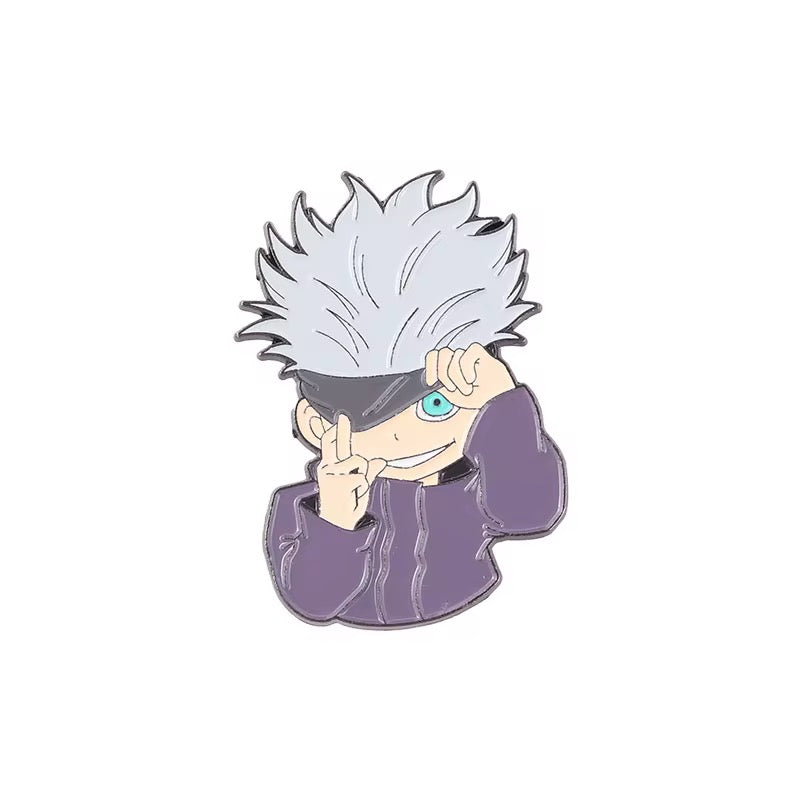 Satoru Gojo Jujutsu Kaisen Anime Brooch Enamel Pin