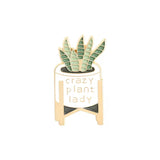 Crazy Plant Lady Brooch Enamel Pin