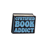 Certified Book Addict Brooch Enamel Pin
