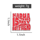 Karma Is My Boyfriend Taylor Swift Brooch Enamel Pin