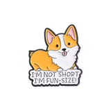 Fun Size Corgi Dog Brooch Enamel Pin