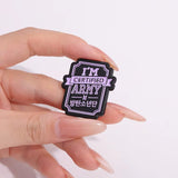 Certified Army BTS Kpop Brooch Enamel Pin