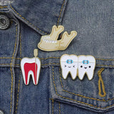 Tooth Anatomy Dentist Medical Brooch Enamel Pin