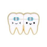 Tooth Besties Dentist Medical Brooch Enamel Pin
