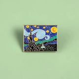 Starry Night Van Gogh Brooch Enamel Pin