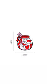 Full Of Love Cats Jar Brooch Enamel Pin