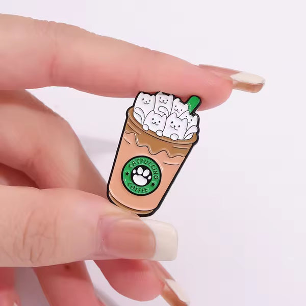 Cate Coffee Day Brooch Enamel Pin