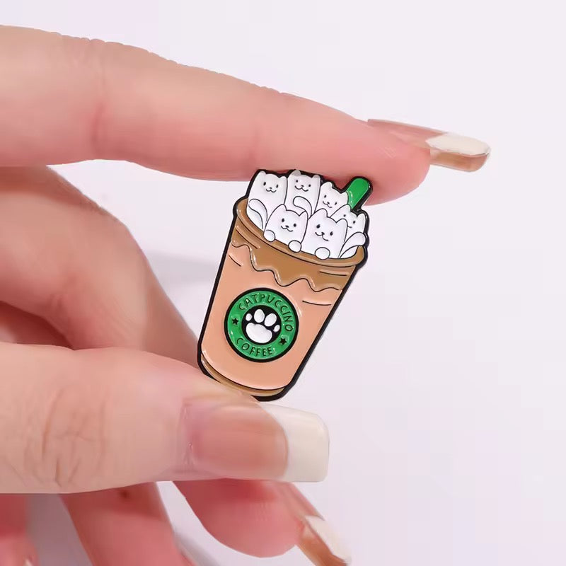 Cate Coffee Day Brooch Enamel Pin