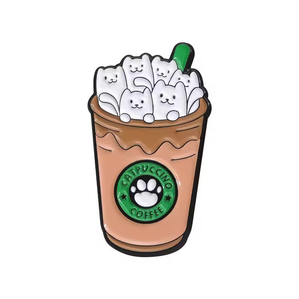 Cate Coffee Day Brooch Enamel Pin