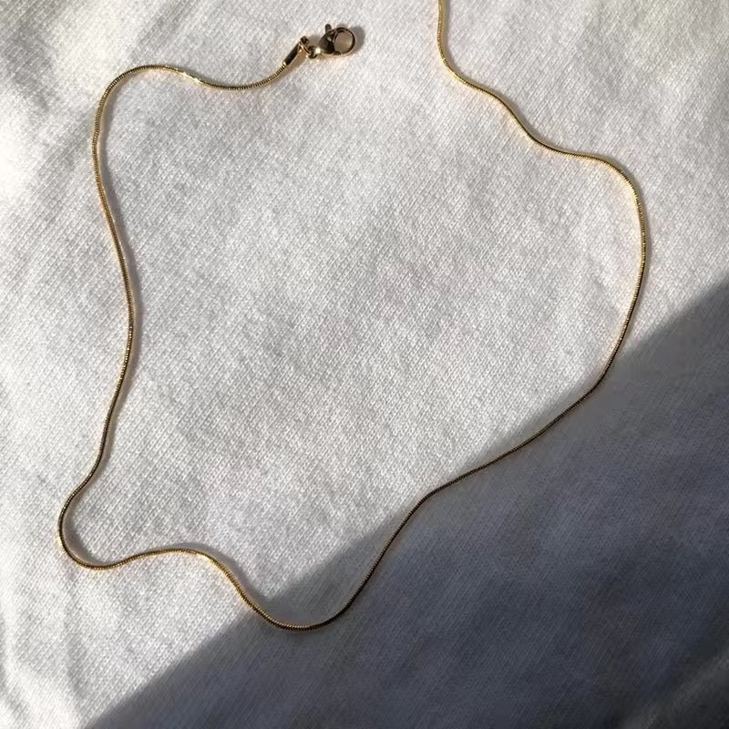 Small Bubble Initial Name Necklace