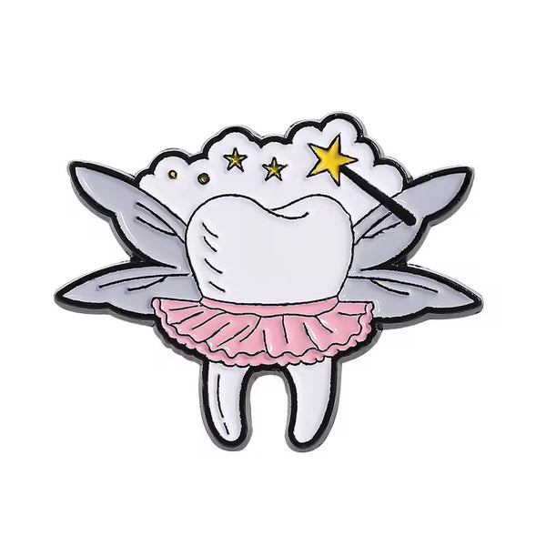 Dental Tooth enamel pin, best gift for dentists, enamel pin for dentists. denatl gift ideas, dental brooch India, enamel pins india 