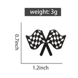 Racing Flag Brooch Enamel Pin