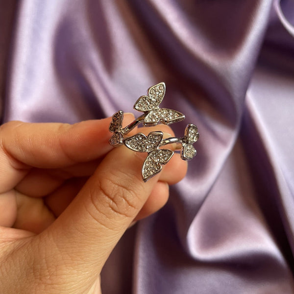 Silver Butterfly Ring