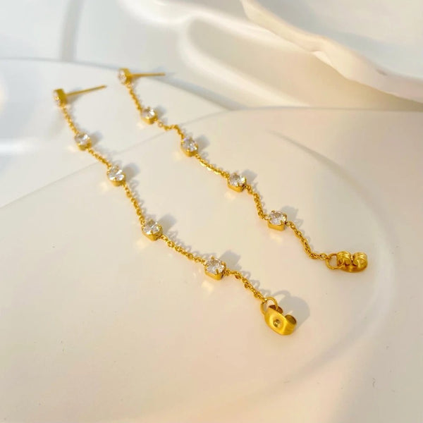 18K Gold Plated Statement Ivy Earrings